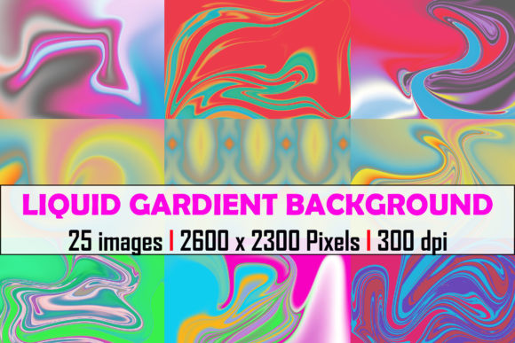 Download 25 Fullcolor Liquid Gradient Background - Premium Bundle