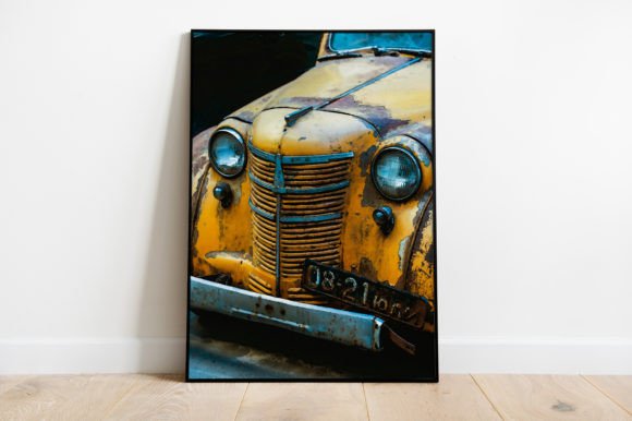 Download Retro Vintage Car Poster Watercolor - Car poster Collection