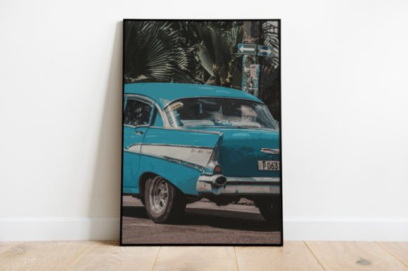 Download Retro Vintage Car Poster Watercolor - Car poster Collection