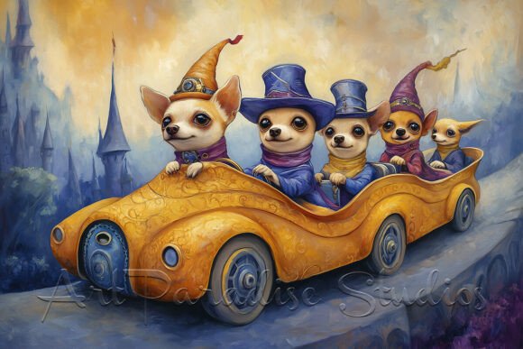 Download Chihuahuas in Kingdom Car Poster - Car poster Collection