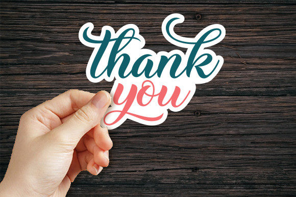 Download Digital Thank You Sticker - Thank you sticker Collection
