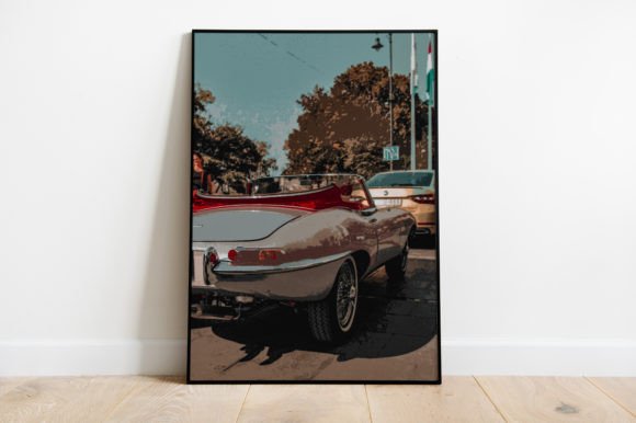 Download Retro Vintage Car Poster Watercolor - Car poster Collection