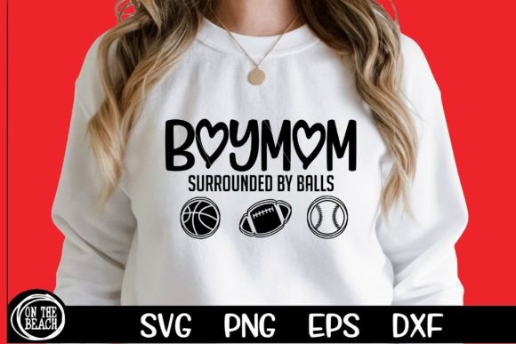 Download Surrounded by Balls - Mom of Boys SVG - Premium Bundle